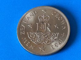 New Zealand - 1 Crown - Coronation 1953