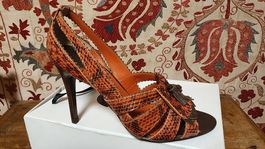 Leder Absatzschuhe Gr.39