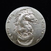 Schacholympiade Luzern Aerni Medaille 20,3gr 900/1000 Silber