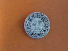 2 francs  1901  Rare et Jolie