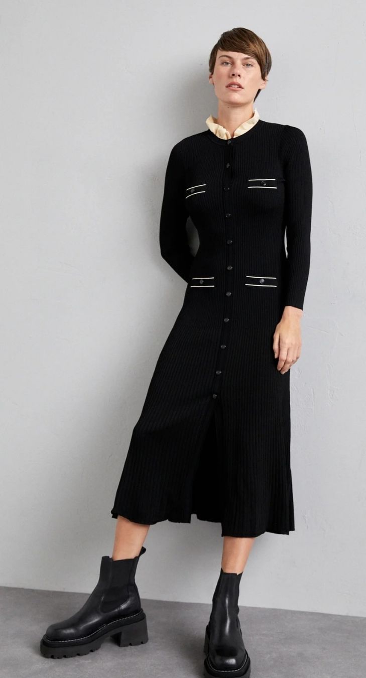 Sandro Vestiti: Sandro Strickkleid, Gr. S, schwarz, neuwertig. – Usato da Ibach venduto da ole_6whn 9