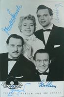 Friedel Hensch (1906-1990) & die Cyprys - Autogramm