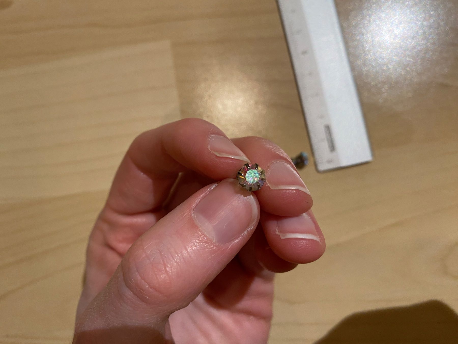 Orecchini pendenti & Orecchini a lobo: Ohrstecker Diamanten-Optik – Usato da Zürich venduto da Wim-Broccoli 2