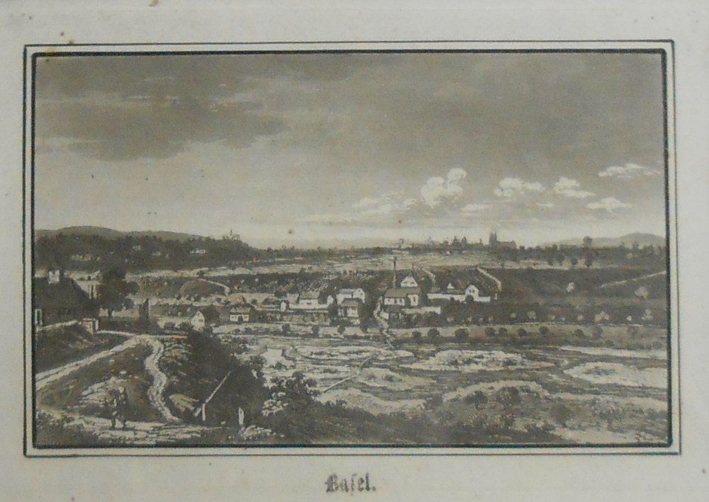 Incisioni: Basel. Seltener Kupferstich von 1805. – Usato da Basel venduto da Domba 1