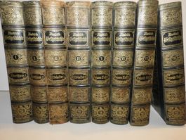 1880 antike Sammlung 8 teilige Illustrierte Weltgeschichte
