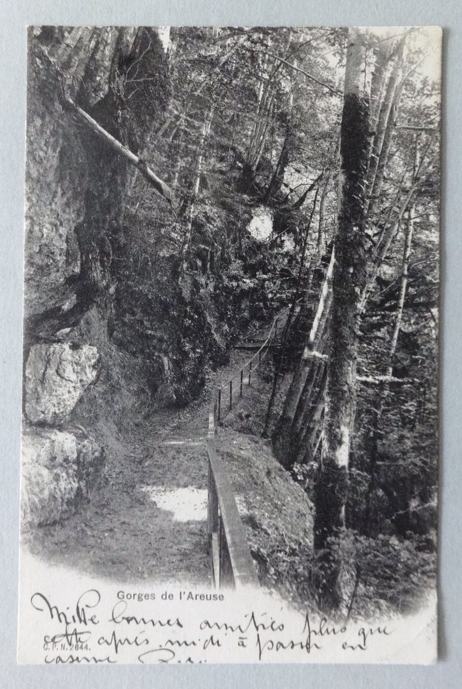 Ansichtskarten: Gorges de l' Areuse – Defekt aus Fétigny von Billy2miny