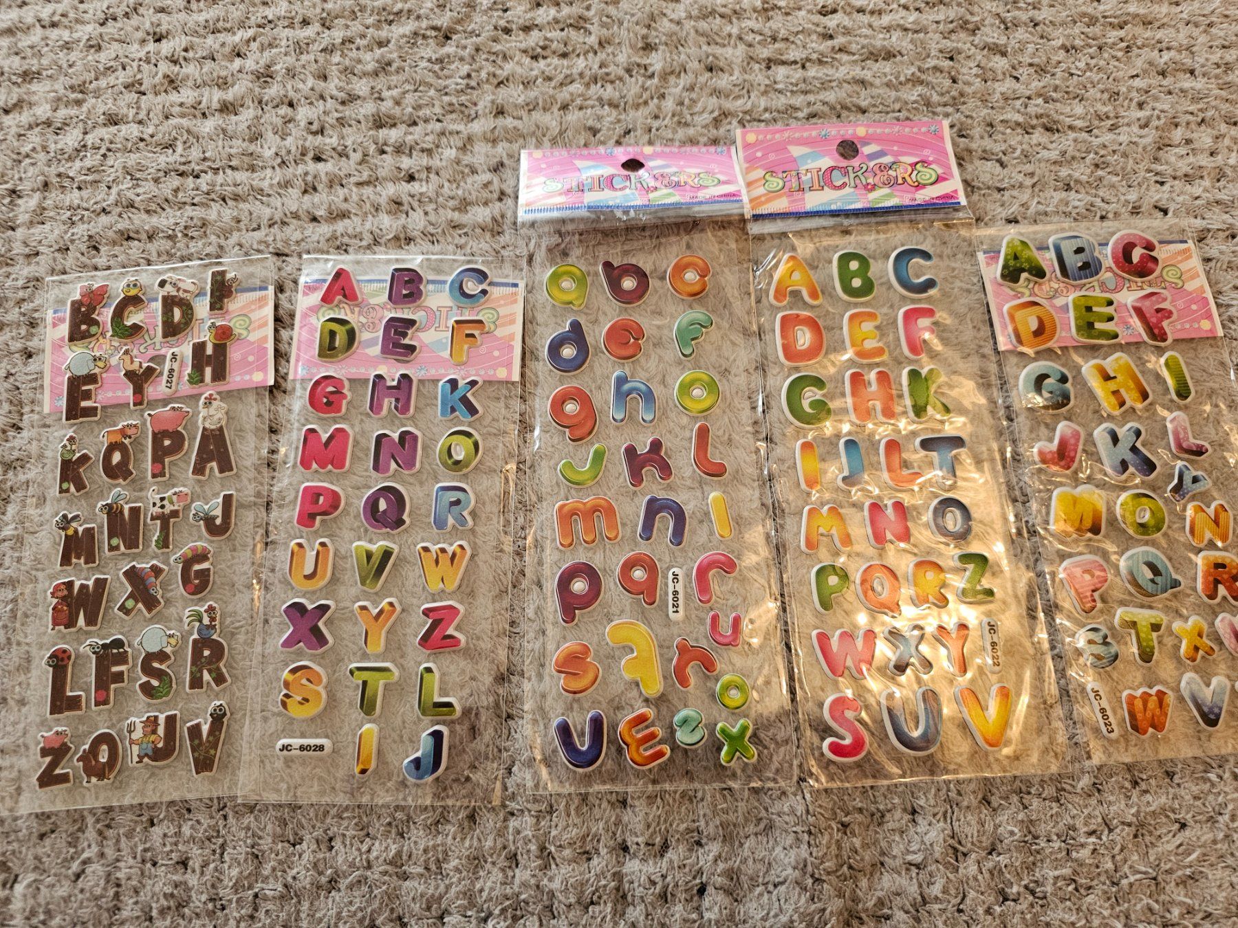 Sticker: Buchstaben Aufkleber / Alphabet Stickers – Nuovo e nell'imballaggio originale da Zürich venduto da tanner83