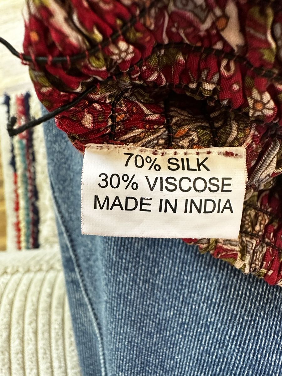 Hosen: Pantalon ample imprimé 70% soie 30% viscose taille unique – Neu (gemäss Beschreibung) aus Châtelaine von Alexandra.jankowski 5