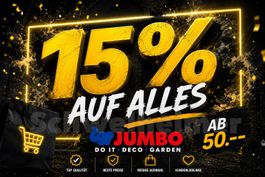 Jumbo: 15% Rabatt Gutschein auch Aktionen und Sonderpreise