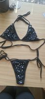 Bikini schwarz mit Nieten