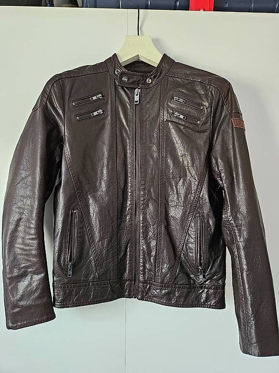 Jacken: Veste Diesel marron taille M cuir – Gebraucht aus Biel/Bienne von Vido91