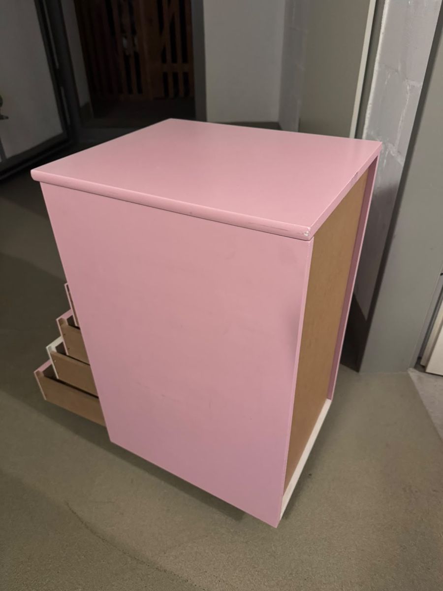 Banconi: Rollcontainer mit 6 Schubladen rosa weiss gebraucht – Usato da Thun venduto da alp_6pjb 3