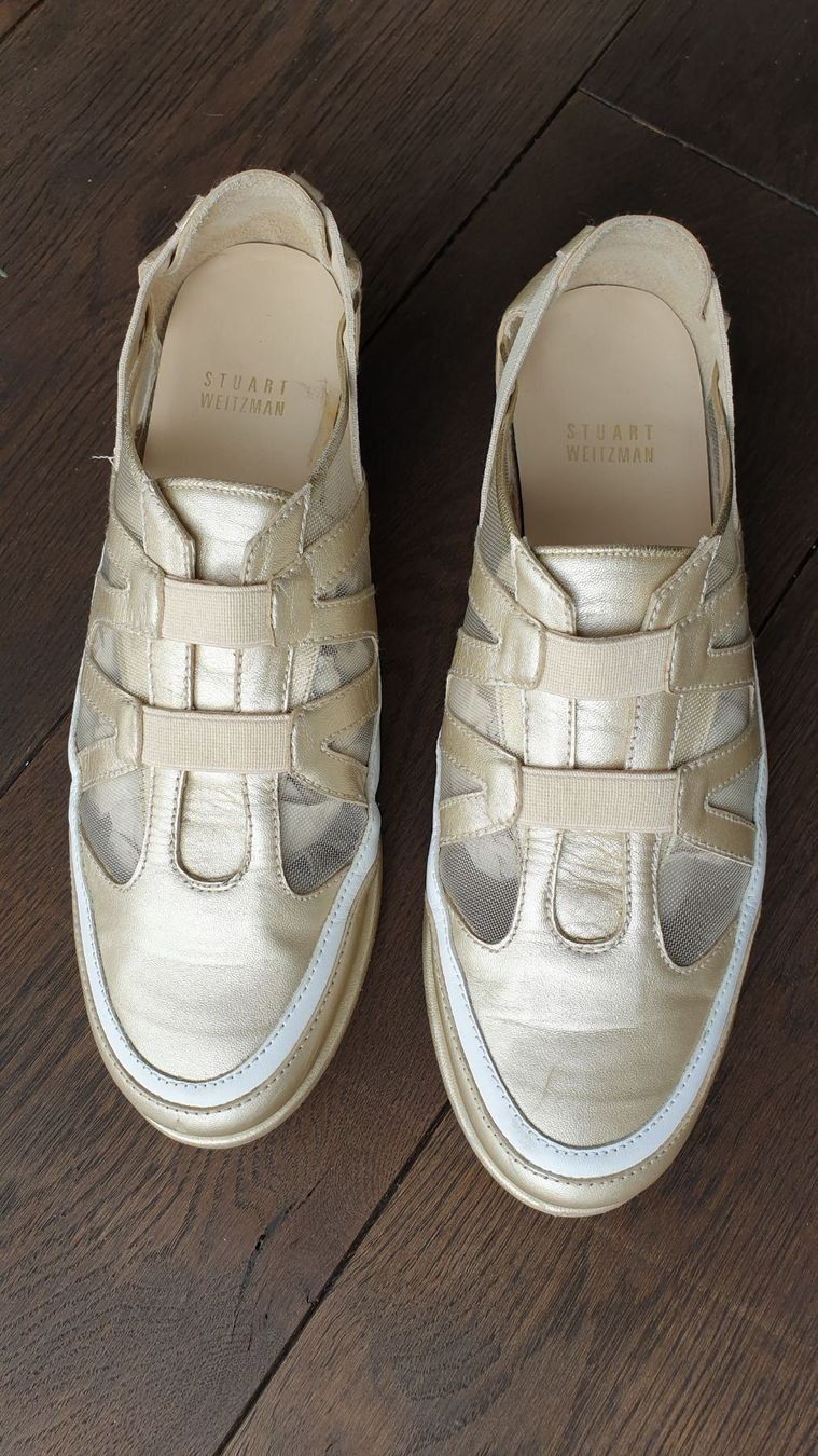 Stuart Weitzman Scarpe da donna: STUART WEITZMAN LOAFERS GOLD /NP 430.- – Nuovo (secondo la descrizione) da Eschenbach SG venduto da Lady020 3