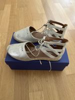 Aquazzurra metal suede espadrille 38