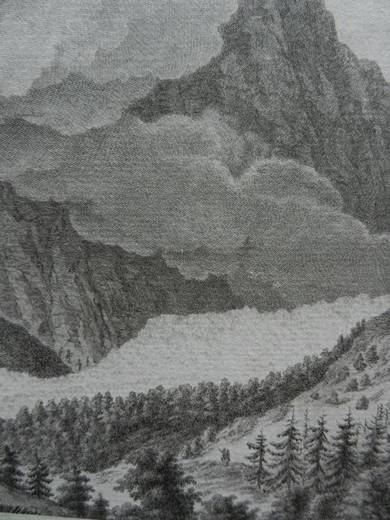 Stiche: Vue glacier Grindelwald – Gebraucht aus Risch von Rischli15 5