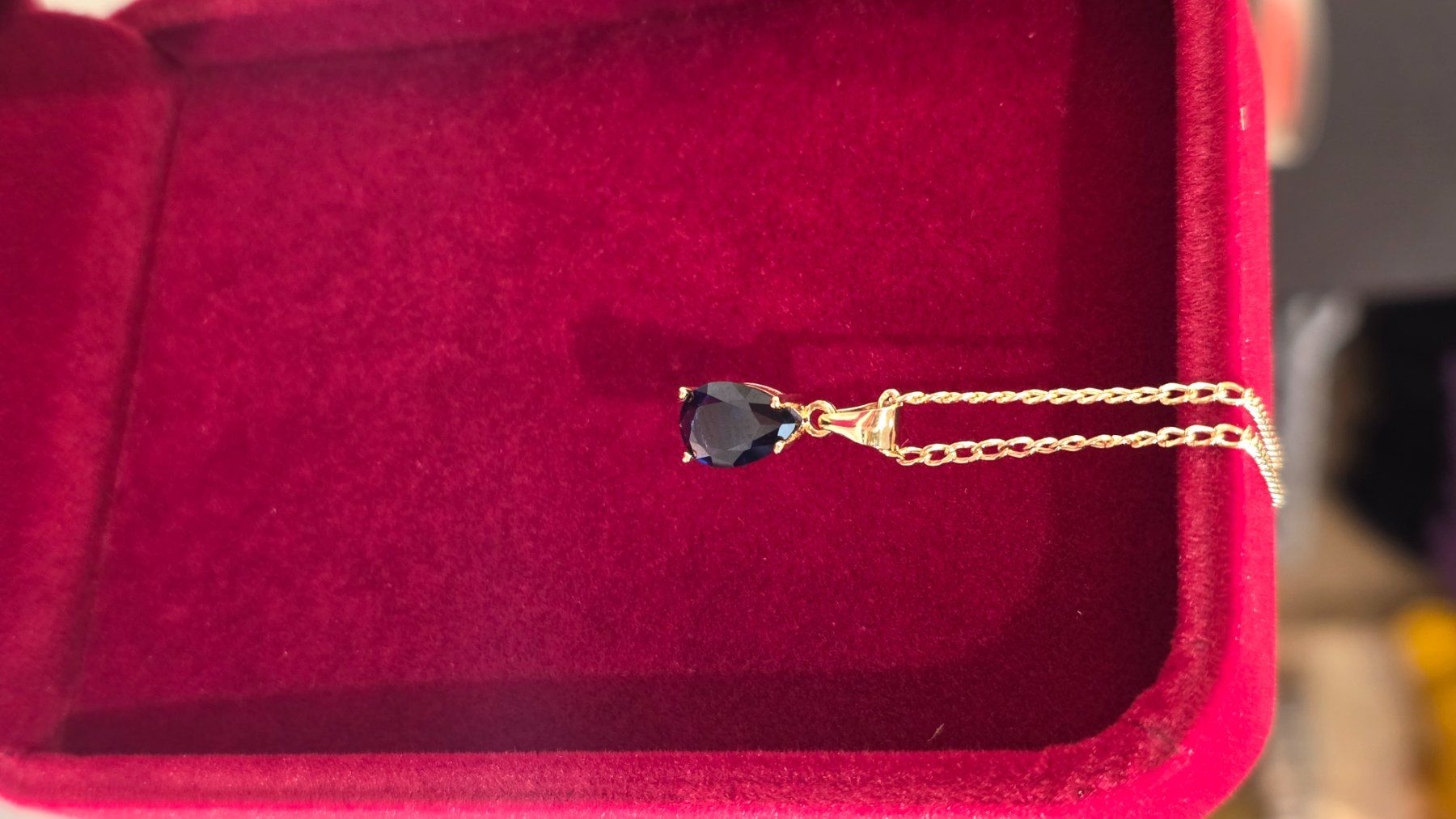 Catenine: Saphir Halskette und 9k Gold – Nuovo e nell'imballaggio originale da Hemmental venduto da BlingBling1 4