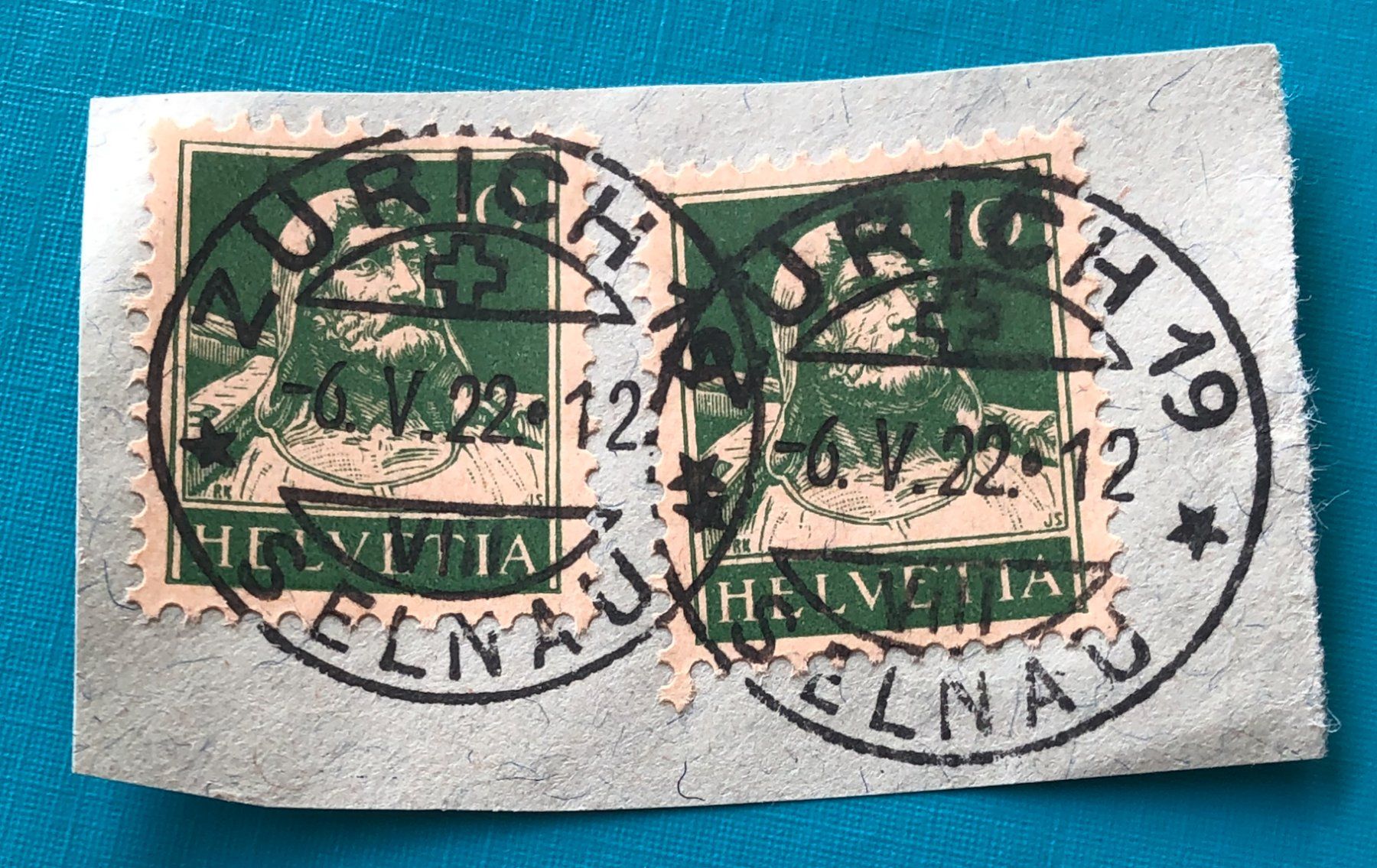 Alle Briefmarken: TELLBRUSTBILD BRIEFMARKEN VOLLGESTEMPELT – Gebraucht aus Aarau von Billa007