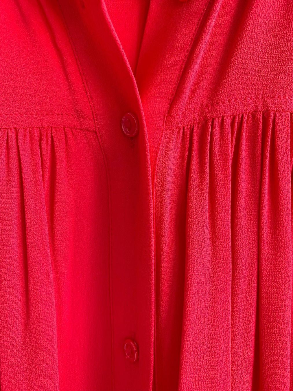 H&M Vestiti: Schön fallendes, rotes Blusenkleid von H&M – Usato da Bern venduto da Fraeuleinhonig 4