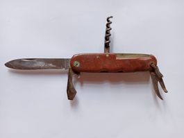 Antikes Sackmesser Solingen - Sammlerstück Holzgriff 5 Funkt