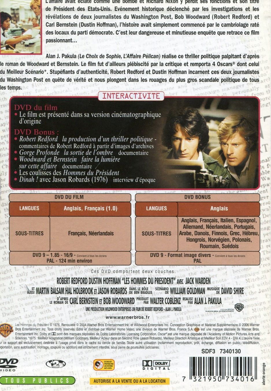 Tutti i DVDs: Les Hommes du Président - DVD – Usato da Les Avants venduto da soyouz63 1