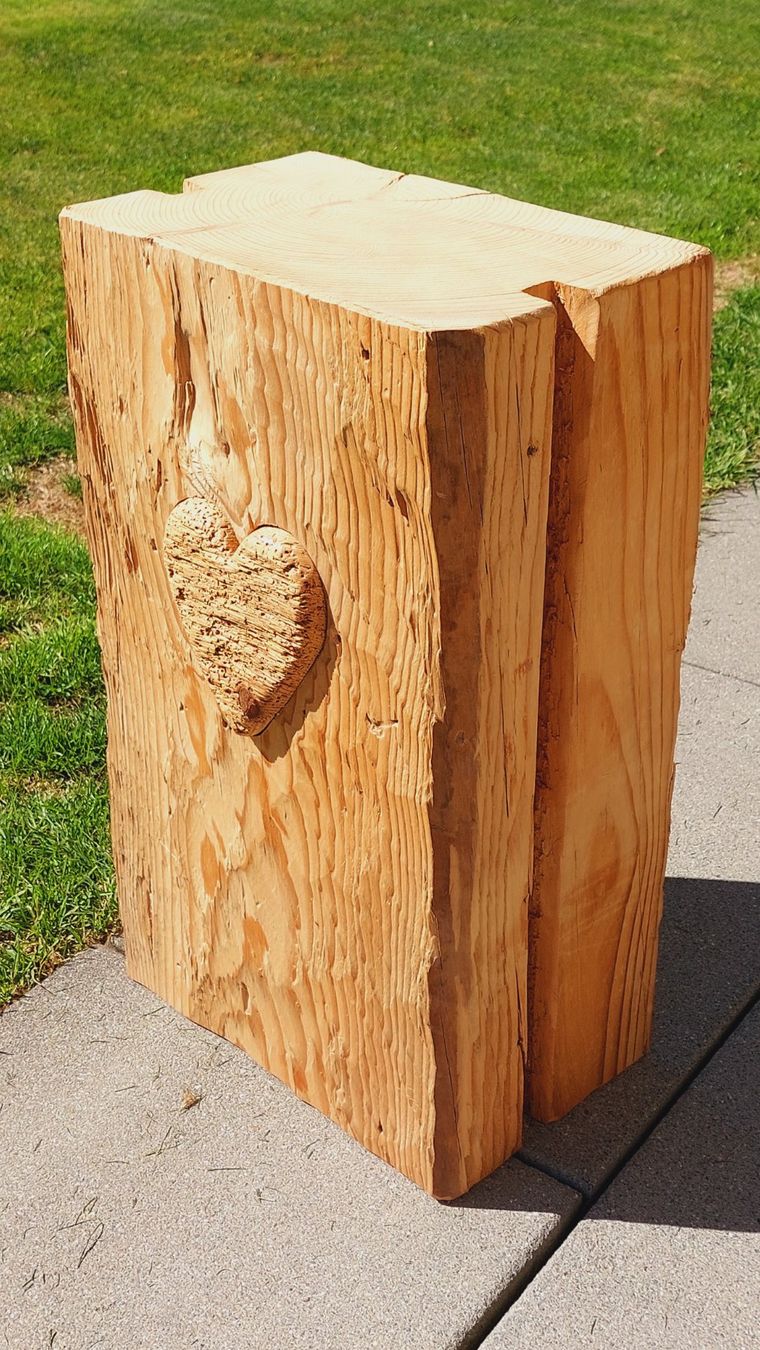 Tutte le decorazioni: Altholzsäule / Dekosäule mit Herz – Nuovo e nell'imballaggio originale da Egnach venduto da Oldwoodstyle 7