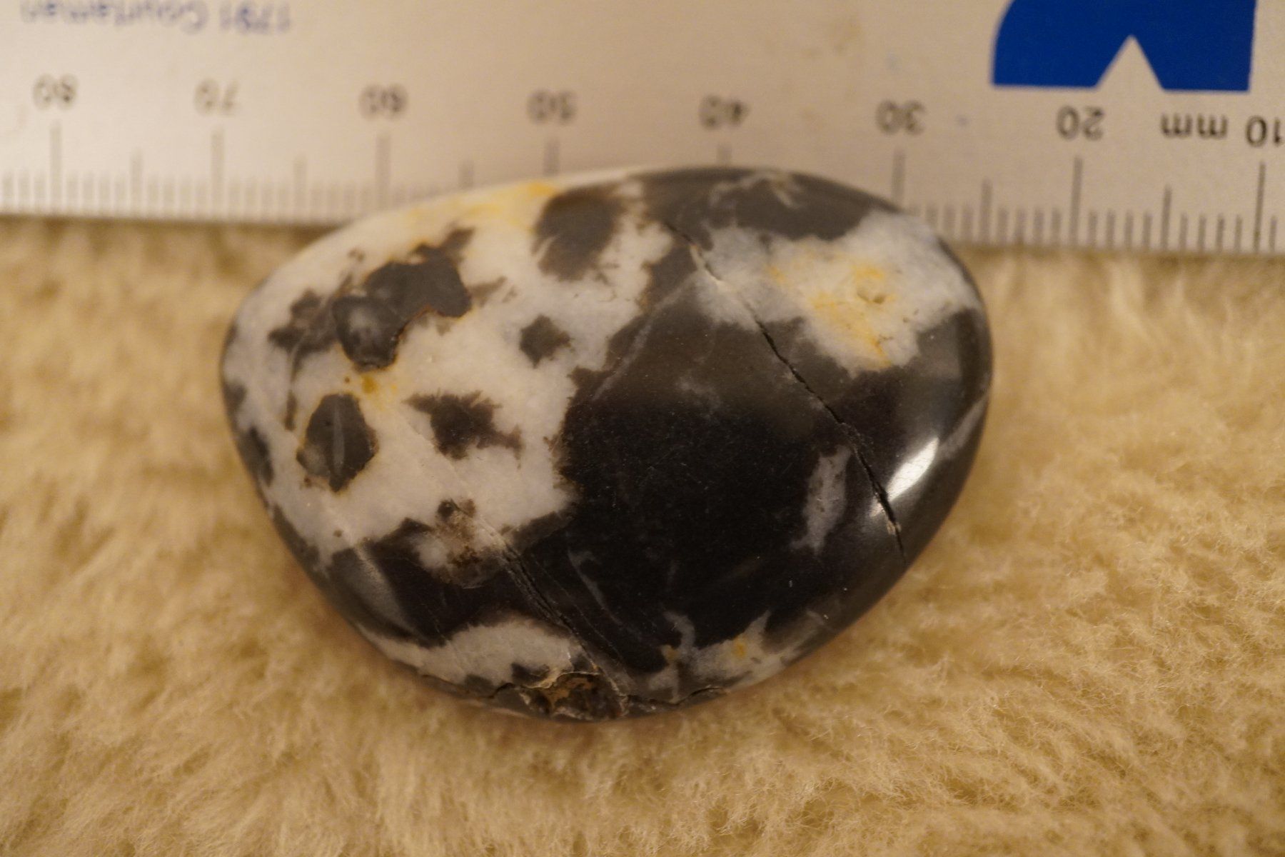 Minerali & Pietre curative: Zebra Jaspis  Scheibenstein    –Topstone- – Nuovo e nell'imballaggio originale da Eschenbach SG venduto da topstone 1