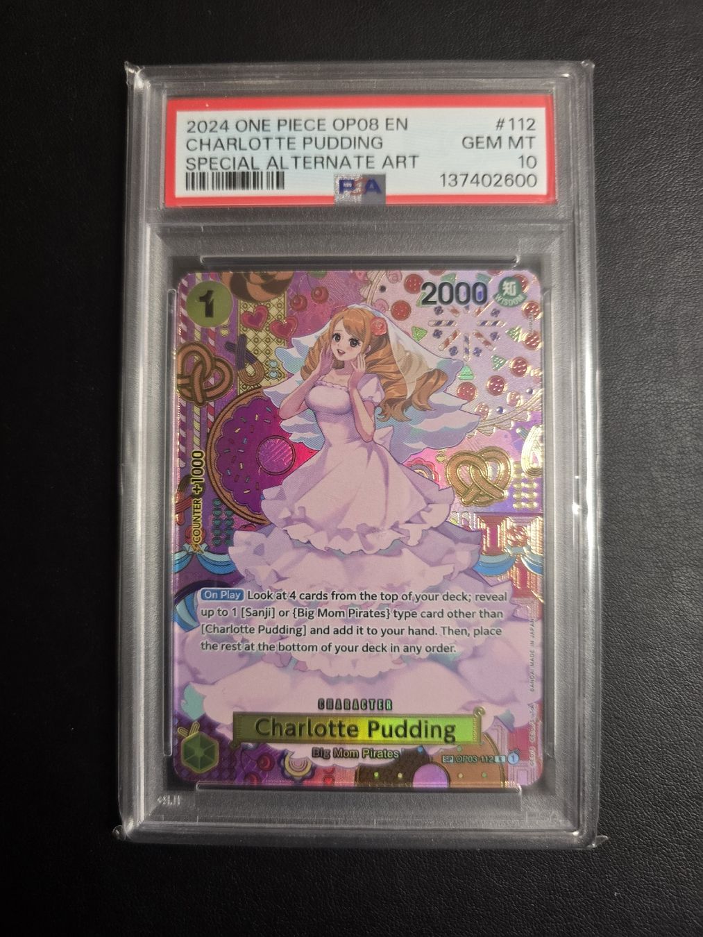 Bandai Sammelbilder & Trading cards: Carte One Piece Charlotte Pudding 2024 PSA 10 – Neu (gemäss Beschreibung) aus Cointrin von PokeAku