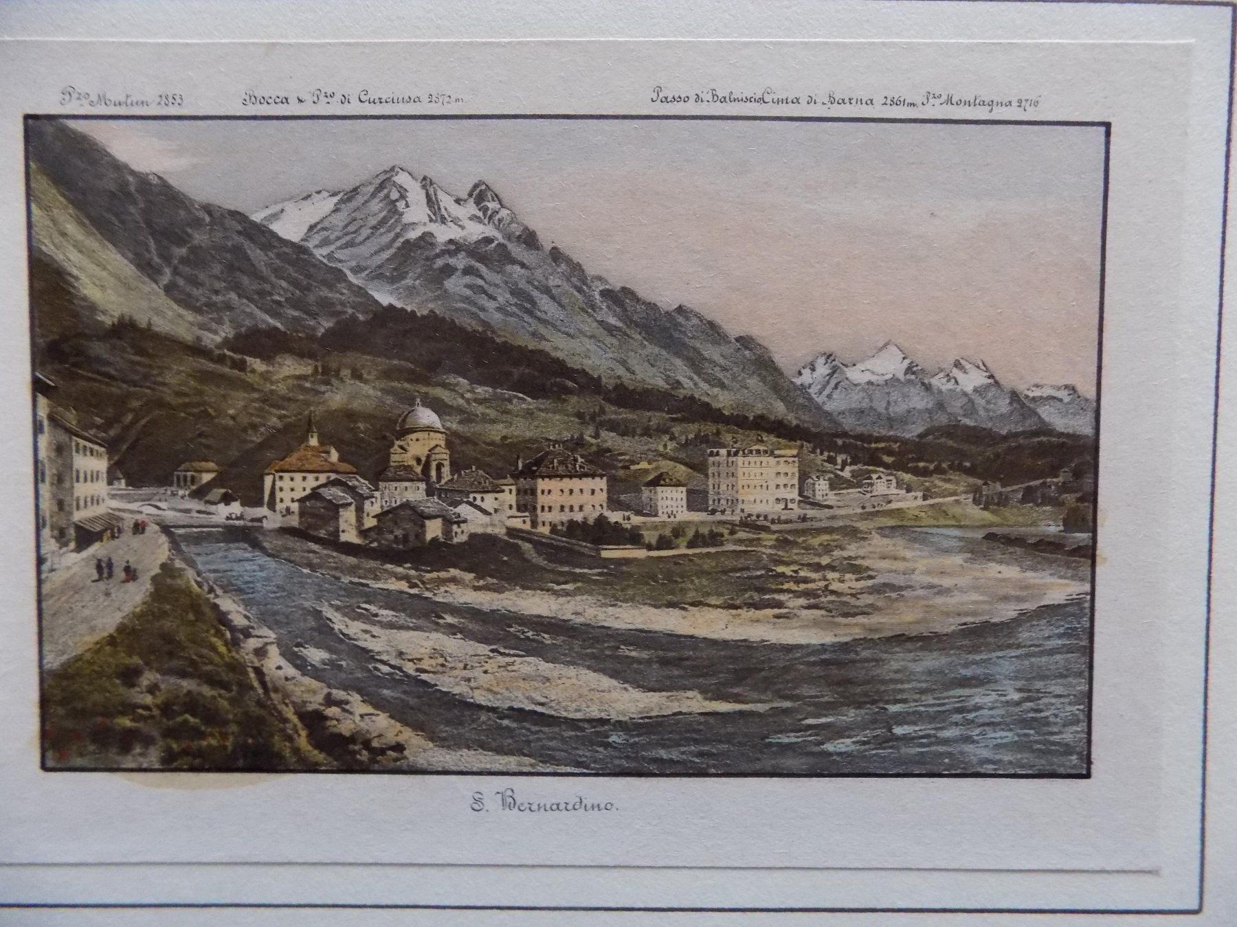 Gravures: San Bernardino Misox selten – D'occasion à Risch par Antikfee 1