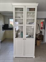 Vitrinen Schrank, Landhausstil, Weiss