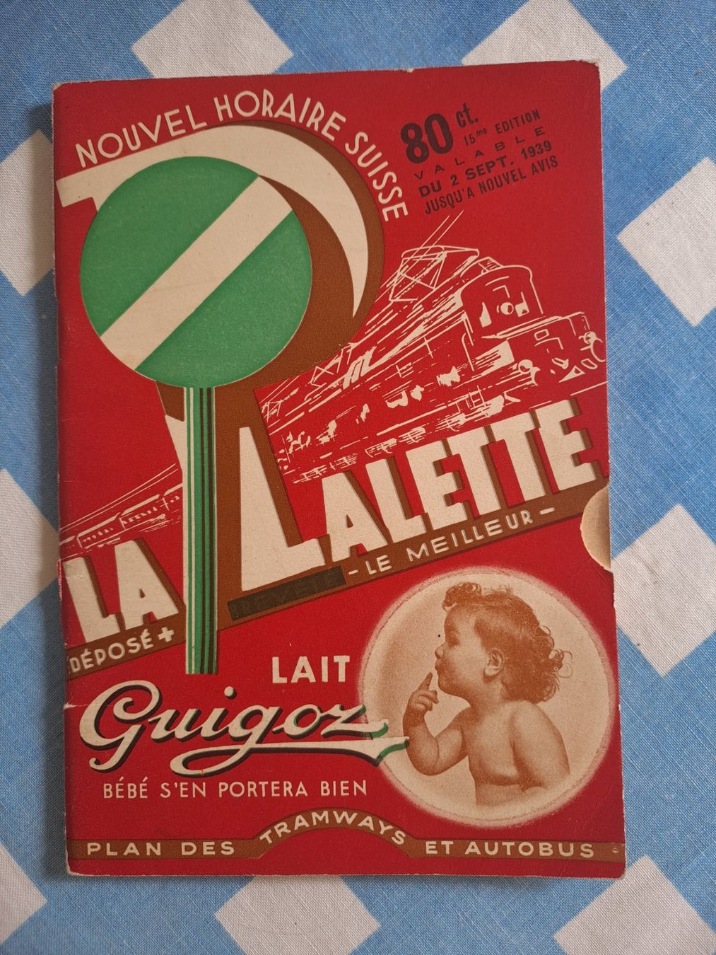 SBB/CFF/FFS Documenti: HORAIRE CFF 1939 LA PALETTE – Usato da LAUSANNE venduto da KWEW