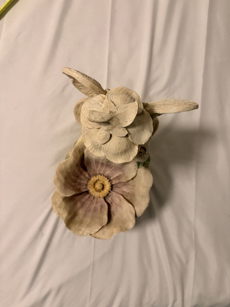 Statuette: Figur Fee mit Schale und Blumen Beige H ca 25cm – Nuovo (secondo la descrizione) da Basel venduto da MinaM2014 8