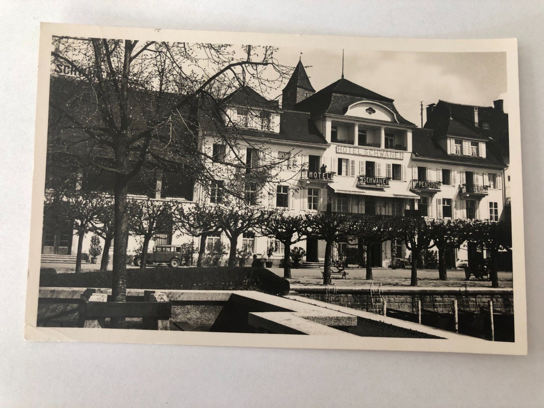 Cartes postales: Hotel Schwanen Rapperswil 1947 – D'occasion à Pfäffikon ZH par Waltoversand