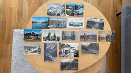 Sammlung alter Ansichtskarten / Postkarten Schweiz – 16 Stk.
