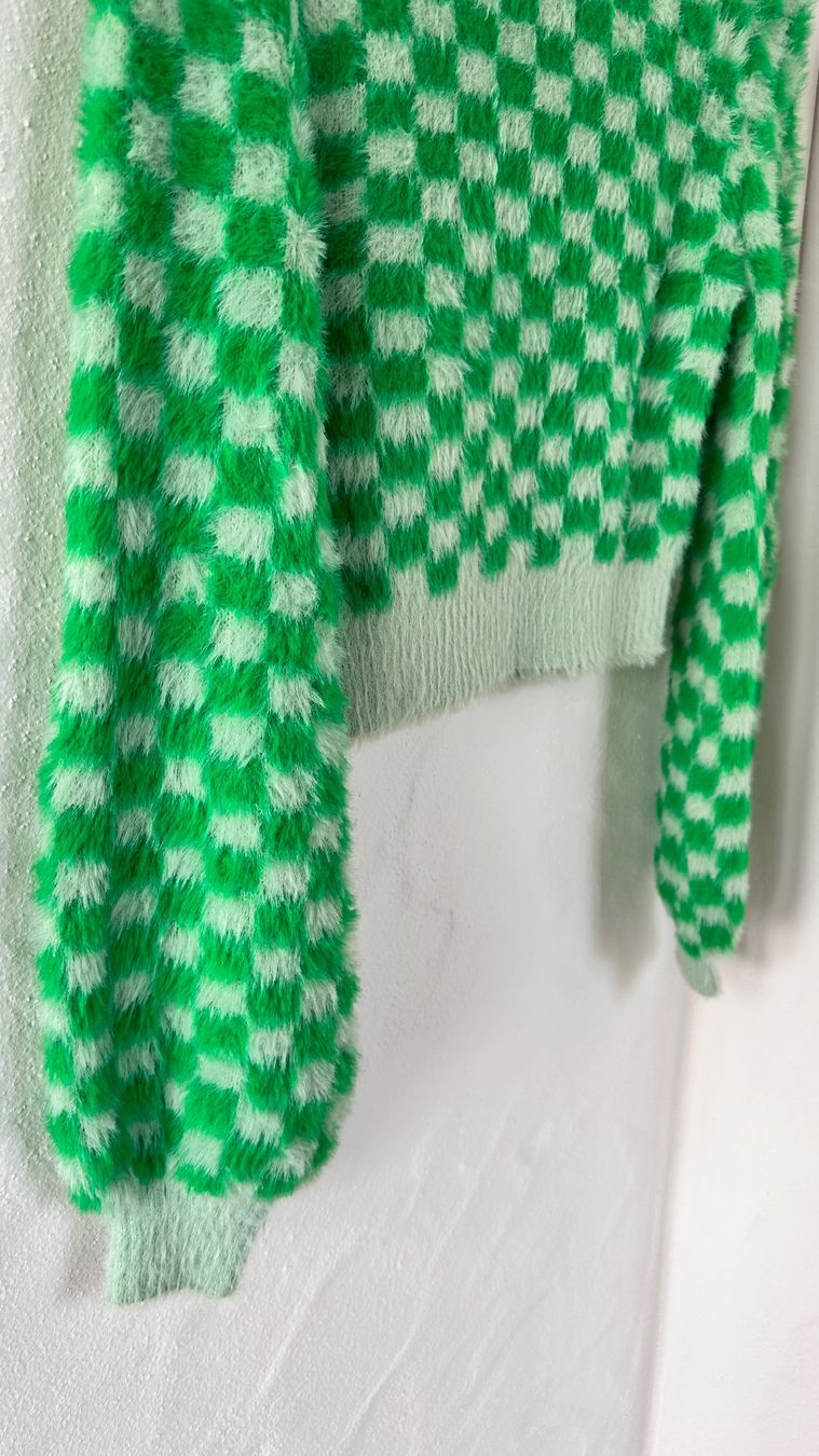 Zara Top: ZARA Pullover grün kariert, Grösse S, NEU – Nuovo (secondo la descrizione) da Niederrohrdorf venduto da gigerch 3