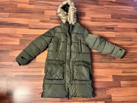 Daunenmantel Gr.146 Mädchen mit Kapuze - Daunenjacke