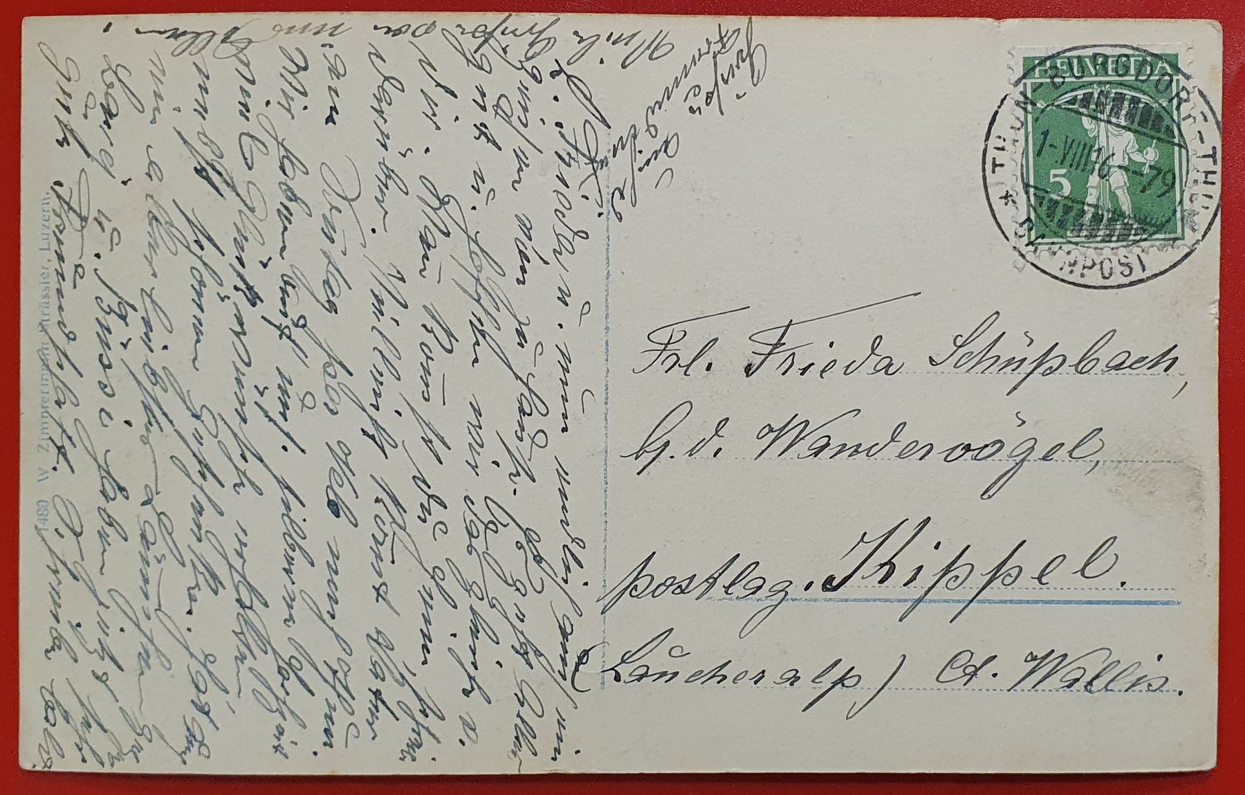 Cartoline postali: Burgdorf von Westen - 1916 – Usato da Kreuzlingen venduto da Rschweiz1 1