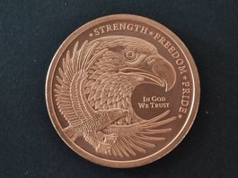 USA 1 Oz .999 Copper, GSM American Eagle