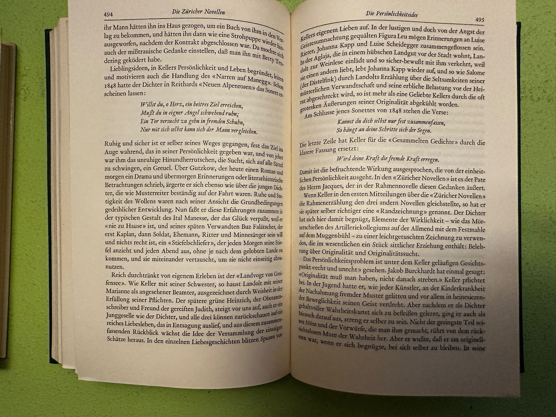 Libri: Emil Ermatinger: Gottfried Kellers Leben. – Usato da Zürich venduto da allp 6