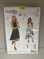 Patron Robe Burda 6808 Neuf Tailles 34-44