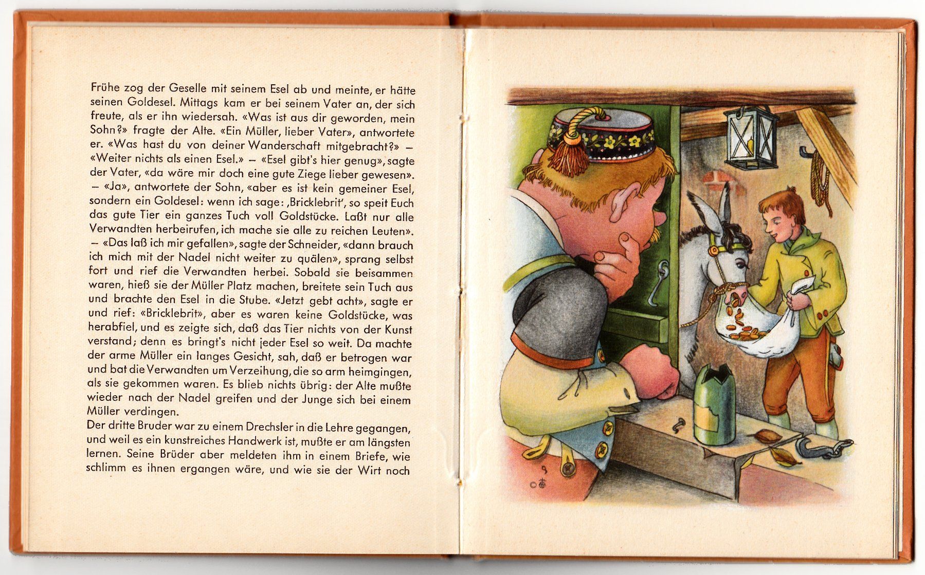Libri: Brüder Grimm / Otto Schott - Tischlein .... deck dich - 1951 – Usato da Zürich venduto da Adebar0 2