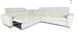 ECKSOFA "FEWA" SAMTKORD BEIGE MADE IN EUROPE WINTER SALE%