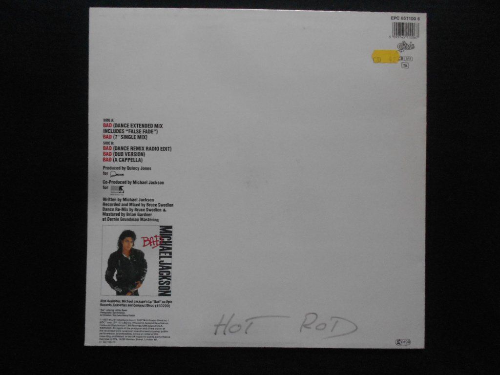 Dischi in vinile: MICHAEL JACKSON  -  BAD   ( MAXI SINGLE ) – Usato da Bex venduto da Giorgiob 1