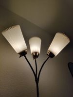 Vintage Stehlampe Tütenlampe 50er/60er Jahre creme