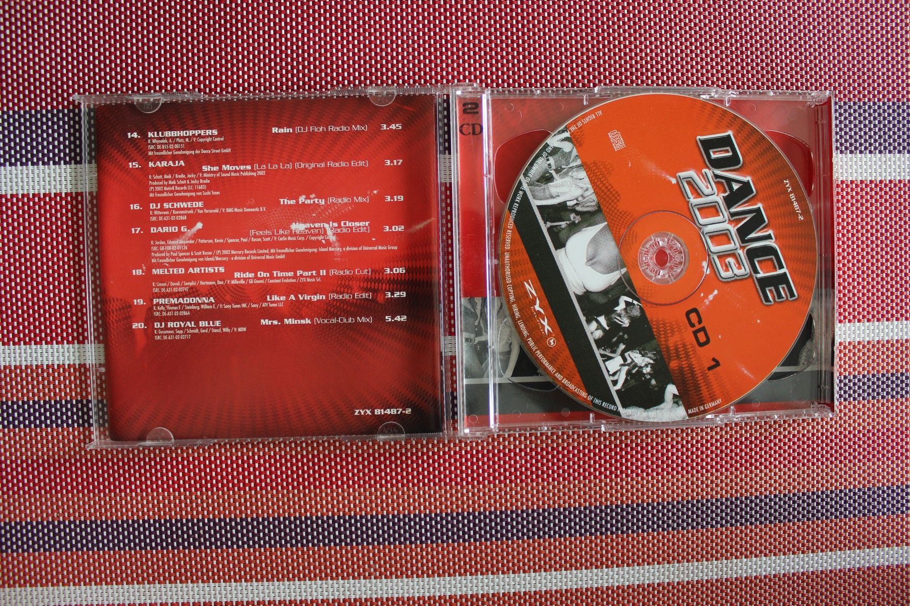 CD: Dance 2003  2 CD Set  ( 943) – Usato da Geroldswil venduto da CD-Verkauf-2022 1