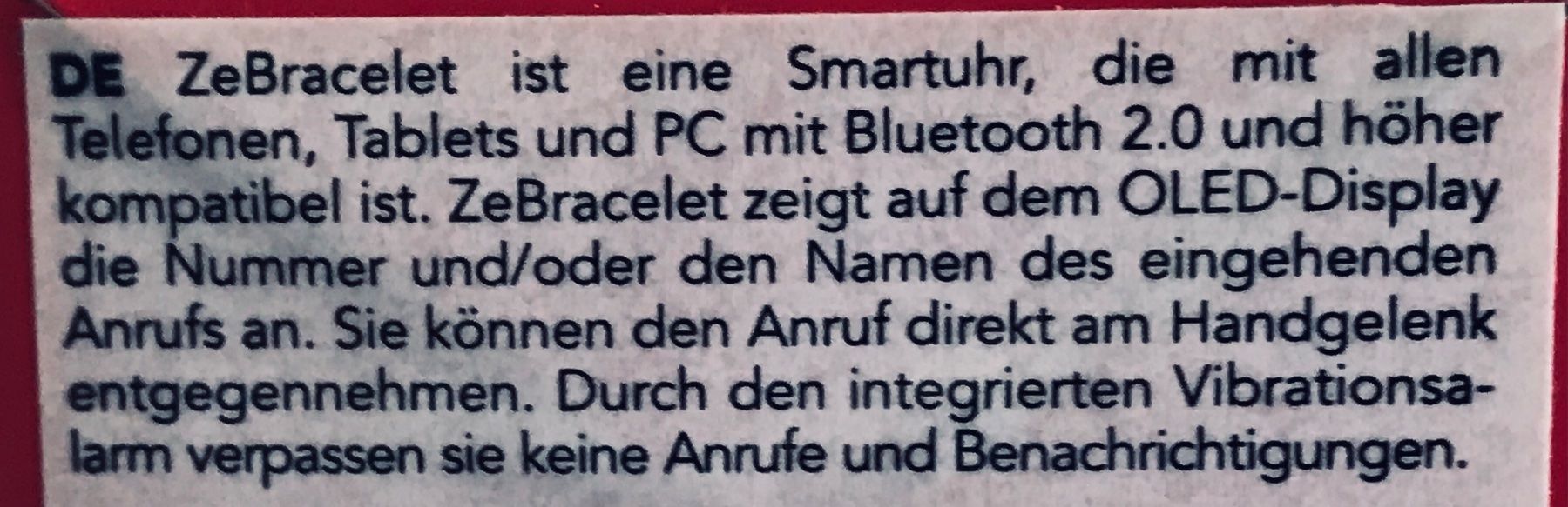 Smartwatch: Smartuhr Neu – Nuovo e nell'imballaggio originale da Frauenfeld venduto da berk39 6