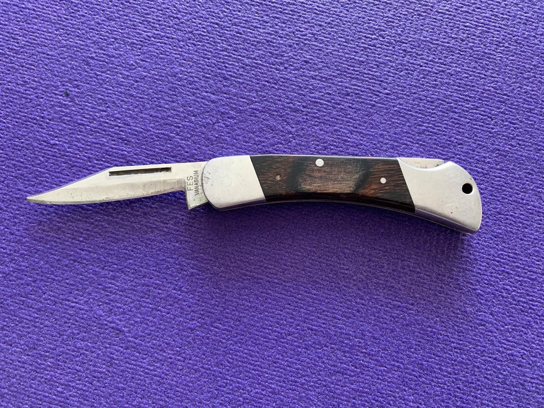 Coltelli tascabile: Vintage FES Vanadium Klappmesser - 1 Klinge – Usato da Oberwil BL venduto da nefret01