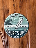 Surf's Up Hawaii - Rundes Blechschild - 20 CM - neu!!!