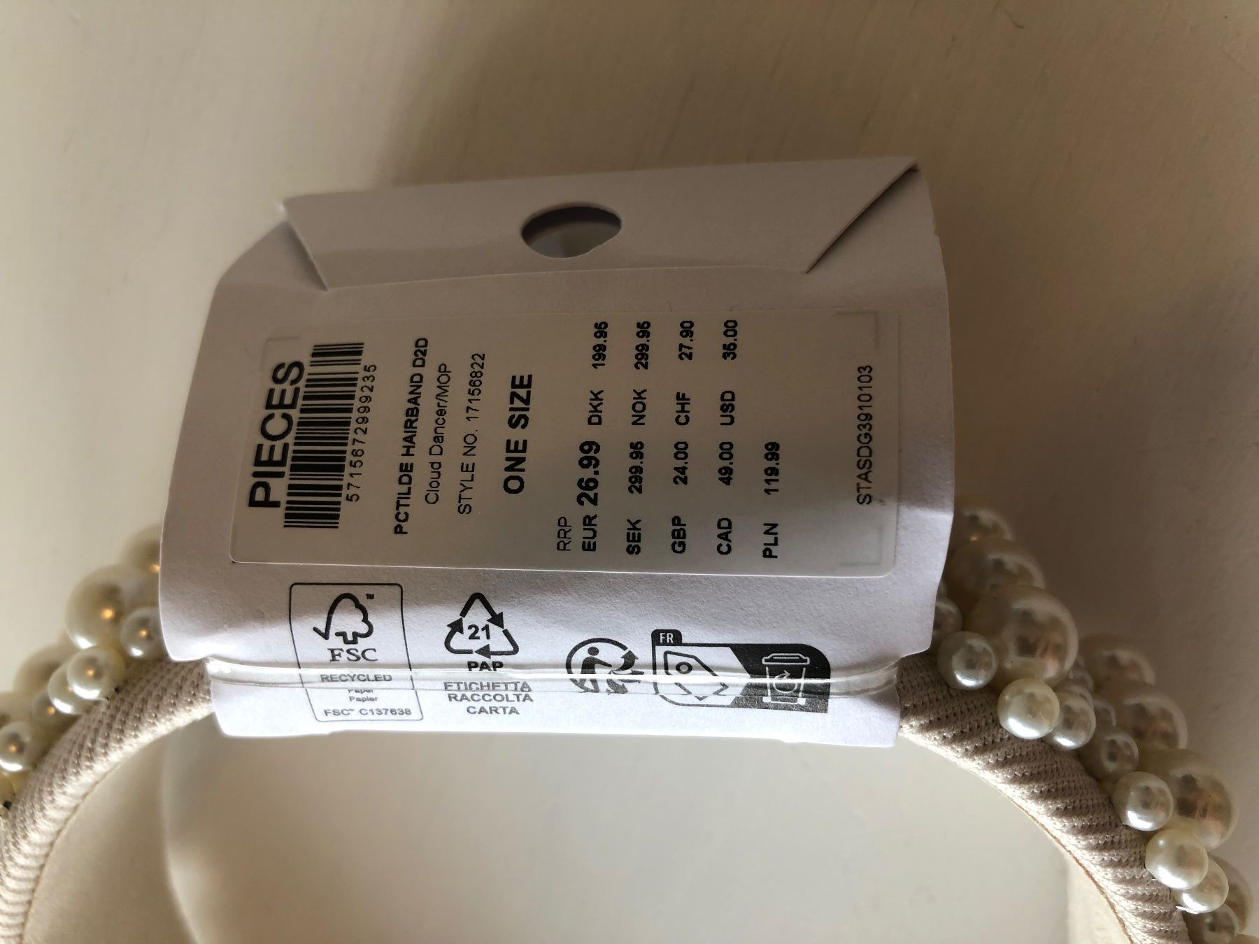Accessori per capelli: Hairband mit Perlen von Pieces – Nuovo e nell'imballaggio originale da Bern venduto da xixi_ 2