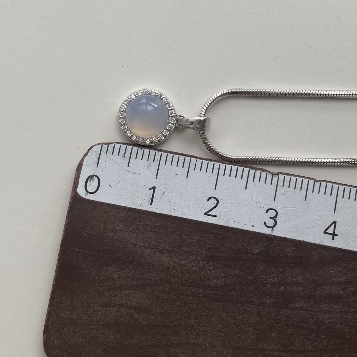 Catenine: Silber 925 Mondstein Halskette mit Zircons – Nuovo (secondo la descrizione) da Givisiez venduto da dor_xb9k 4