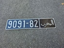 Nummernschild 9091-82 